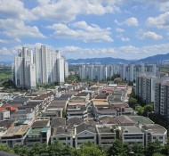 대구 동구 신서동 신일해피트리아파트 미세촘촘망으로 교체시공